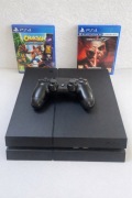 PS4 500GB + pad + 2 gry (Crash, Tekken) – w pełni sprawna, gotowa do grania