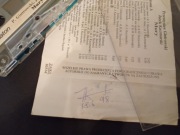 Autograf Jacka Kaczmarskiego kaseta Mury 