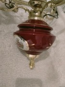 Lampa sufitowa Bordowo złota