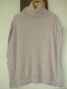 Pure Collection 100% kaszmir sweterek narzutka ponczo  golf 10 M L jak nowy