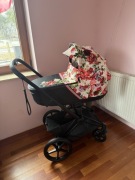 Wózek dziecięcy Cybex Priam Spring Blossom Light 4.0 Matt Black