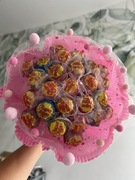 Bukiet z 25 lizaków prezent dziecko GRATIS chupa Chups urodziny komunia