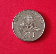 Moneta 20 centów 1997, Singapur