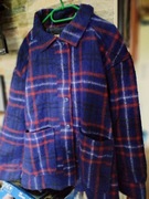 Kurtka płaszczyk jesienno zimowy w kratkę  roz L/Xl 