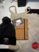 Limitowana Edycja Coca Cola Czapka + brelok + torba + notes