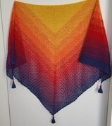 Chusta szydełko szal narzutka bolerko Glamour 