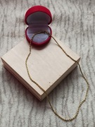 Piękny łańcuszek wężyk łańcuszek stal nierdzewna łańcuszek kolor złoty 