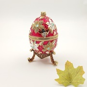 Duże jajko jajo faberge pojemniki szkatułka. 