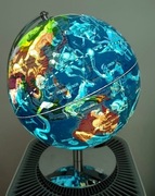 Podświetlany globus Led mapa polityczna i gwiazdozbiory (tryb nocny)