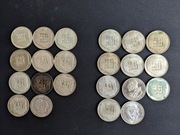 Srebrne monety PRL 200 zł 11x Mapka Żołnierze Papież INWESTYCJA