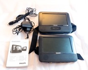 Podwójny odtwarzacz DVD Philips na zagłówek samochodowy