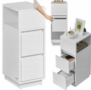 Stolik nocny z dwoma szufladami 