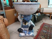 Donica Kwietnik z Majoliki postać MAURA Włochy lata 50 Vintage