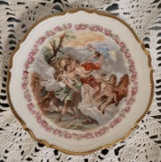 Porcelana 1860-72 r. Jaworzyna Śląska P.K. Silesia talerzyk eklektyczny