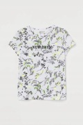 H&M Dżersejowy T-shirt top z nadrukiem 134/140 CZYSZCZENIE MAGAZYNU!!!