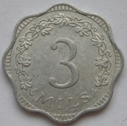 Malta 3 mils 1972 - pszczoła