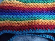 Czapka 100% wełna Nepal kolorowa Jamajka tęczowa LGBT męska damska