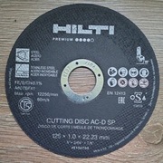 Tarcza do cięcia metalu HILTI AC-D SP 125x1.0mm PREMIUM (Stal/INOX)