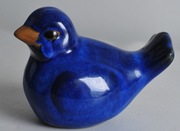Ptak ceramiczny glina szkliwiona