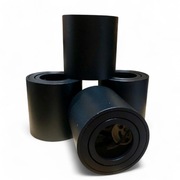 Reflektory LED GU10 płaskie obrotowe lampy sufitowe 4 szt. 230V czarne