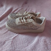 Trampki beż kryształki na siatce 39 nowe