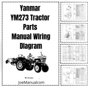 Yanmar YM273 Tractor Parts Catalog Katalog części schemat elektryczny