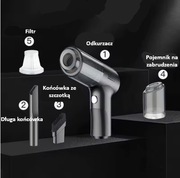 PORĘCZNY BEZPRZEWODOWY ODKURZACZ Z FUNKCJĄ ZDMUCHIWANIA