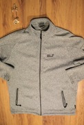 Polar Jack Wolfskin r. XXL szary zapinany z golfem poliester 