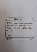 Bateria Hammer 4 BS-29 