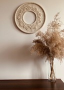 Makrama Mandala na Kole 39x39 cm – Dekoracja Ścienna w Stylu Boho