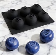 JAGODA 6gn forma silikonowa 25*17.5*4.5 do Pieczenia Monoporcje Deserów 