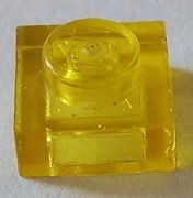 LEGO 3024 płytka 1 x 1 trans-żółta 6479,6561 2szt