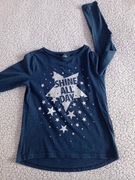 Bluzka z długim rękawem dziewczęca z gwiazdą 134/140