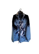 Vintage dwustronny sweter polar z indianinem, XL