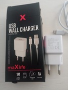 Ładowarka sieciowa zasilacz 1A + kabel Micro USB