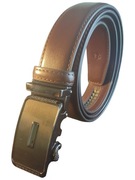 Pasek męski skórzany automat 125 cm brązowy CezMar Polska jakość