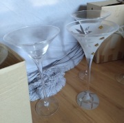 Eleganckie wazony/Kielich Martini  50 cm, 40 cm wysokości, 8 szt.