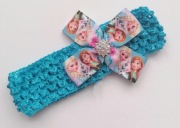 Opaska do włosów ażurowa miękka elastyczna Kraina Lodu Elsa Anna wiosna