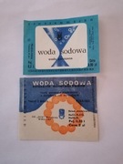 Etykieta woda sodowa x2 GS SCh Mieszkowice Wieniawa