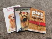 Zestaw trzech książek dla miłośników psów. 