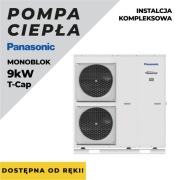Pompa Ciepła monoblok Panasonic T-Cap 9kw montaż