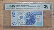 1994 50 zł AA poszukiwana seria początkowa  PMG30