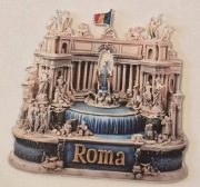 Magnes na lodówkę akrylowy ROMA RZYM Fontanna Di Fiori Italy Włochy (42) 