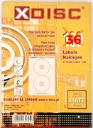 XDISC etykiety naklejki na płyty CD i DVD 36 sztuk (papier matowy)