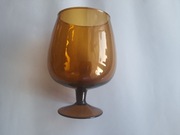 Kielich duży puchar szklany PRL wys.22cm, waga 0,62kg