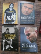4 książki piłka nożna futbol Mourinho Neymar Zidane Ibrahimovic  BDB