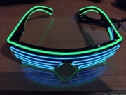 Ukulary ZFVEN Light Up Neon Led Halloween + migające