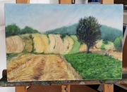 Obraz olejny, pejzaż Roztocze, 2006