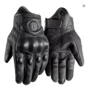 Skórzane rękawice motocyklowe wentylowane letnie ORZ L