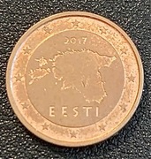 Estonia. 1 euro cent. 2017.